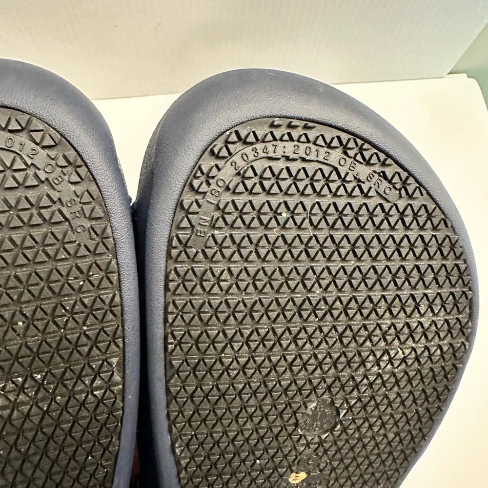 Crocs Men's Bistro Slip Resistant Work Clog in Blue-Navy Size 12
